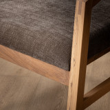 Jozi Fabric Carver Chair - Oak - Storm Wave - 8