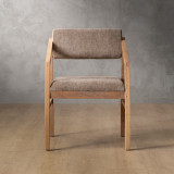Jozi Fabric Carver Chair - Oak - Fossil Wave - 2