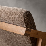Jozi Fabric Carver Chair - Oak - Fossil Wave - 7