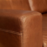 Clanwilliam 4-Seater Leather Couch - Butterscotch - 5