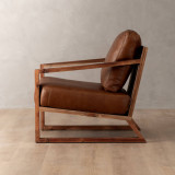 Demo - Clarens Leather Armchair - Blackwood - Butterscotch - 3
