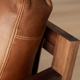 Demo - Clarens Leather Armchair - Blackwood - Butterscotch - 7