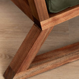 Clarens Leather Armchair - Blackwood - Olive - 8
