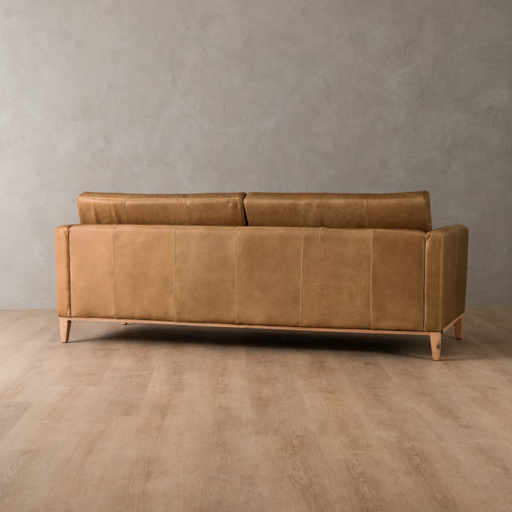 Cape Town 2-Seater Leather Couch - Desert - 5