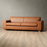 Karoo 3-Seater Leather Couch - Ginger - 3