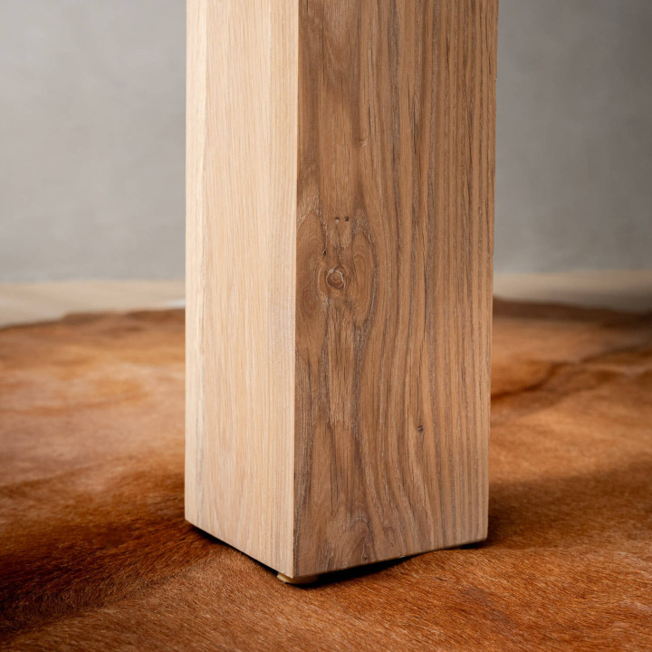 3.2m Linear Dining Table - Oak (1.2m Width) - 9