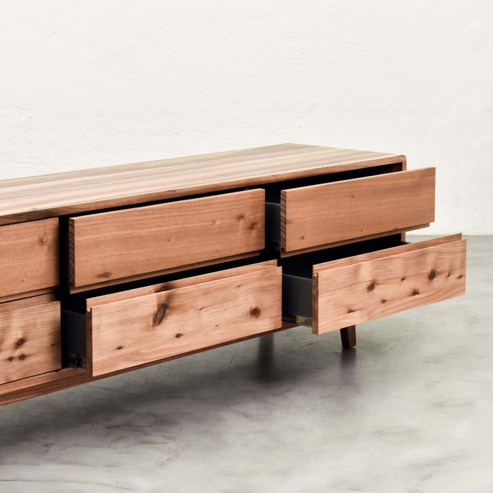 Philadelphia 6 Drawer TV Unit - Blackwood - 4