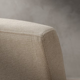 Chunky Fabric Dining Chair - Oak - Moonstone - 4