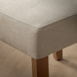 Chunky Fabric Dining Chair - Oak - Moonstone - 5