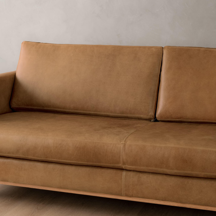 Cape Town 2-Seater Leather Couch - Desert - 7