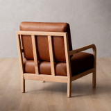 Vrede Leather Armchair - Oak - Butterscotch - 6