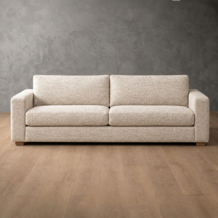 Demo - Clanwilliam 3-Seater Fabric Couch - Sandstone