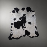 White and Black Brazilian Cow Hide