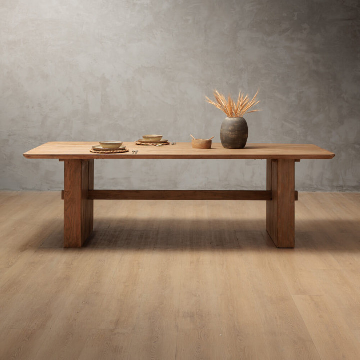 Elderweave Dining Table - 2.4m - Grey Wash