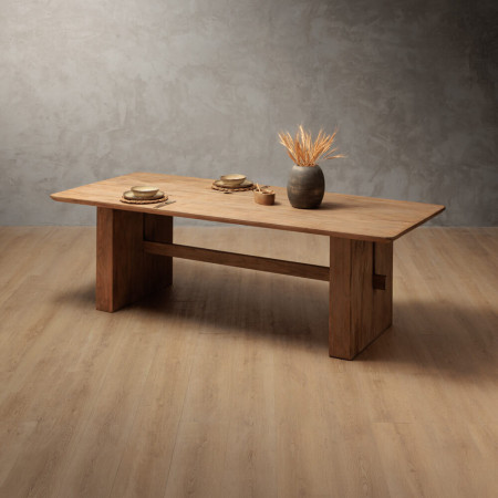 Elderweave Dining Table - 2.4m - Grey Wash
