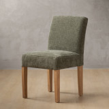 Chunky Fabric Dining Chair - Oak - Thyme Wave - 1