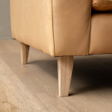 Hamlet 3-Seater Leather Couch - Desert - 9
