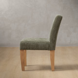 Chunky Fabric Dining Chair - Oak - Thyme Wave - 4