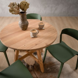 Rhodes Jamie 4 Seater Dining Set - 1m - Oak - Thyme 2