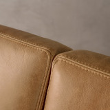 Cape Town 2-Seater Leather Couch - Desert - 10