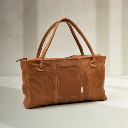 Rowan Leather Leisure/Nappy Bag - Butterscotch - 1
