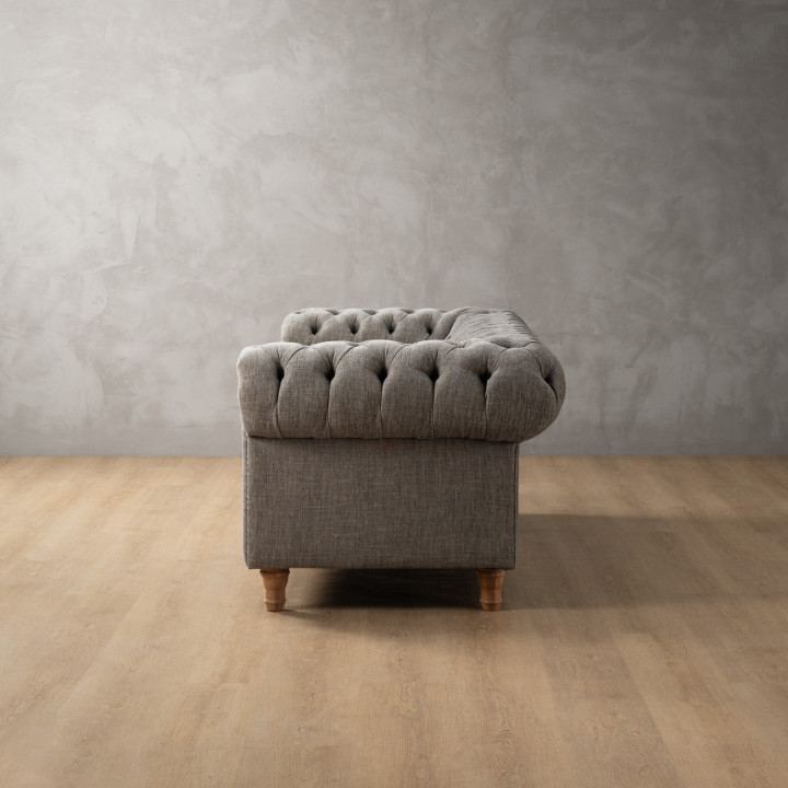 Chesterfield 3 Seater Couch - Forest Ash 4