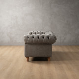 Chesterfield 3 Seater Couch - Forest Ash 4