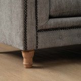 Chesterfield 3 Seater Couch - Forest Ash 5