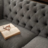 Chesterfield 3 Seater Couch - Forest Ash 6