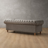 Chesterfield 3 Seater Couch - Forest Ash 10