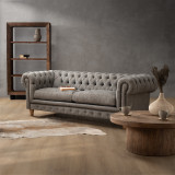 Chesterfield 3 Seater Couch - Forest Ash 11