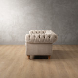 Chesterfield 3 Seater Couch - Dusted Taupe 4
