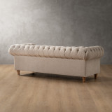 Chesterfield 3 Seater Couch - Dusted Taupe 8