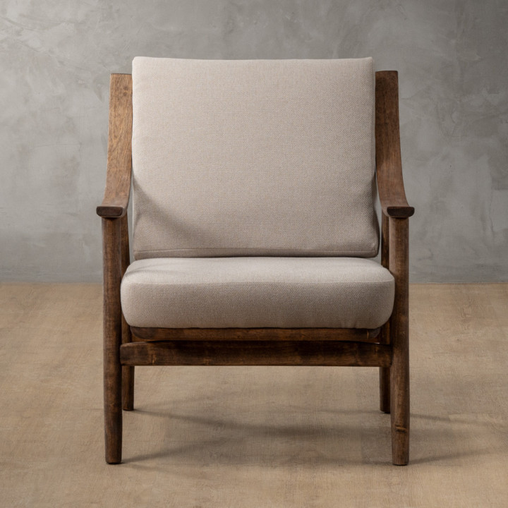 Mariclaire Fabric Armchair - Nordic Sand - 4