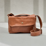 Tinka Leather Crossbody Bag - Ginger - 1