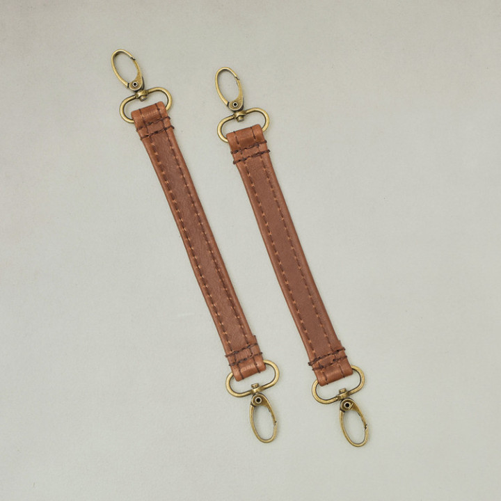 Leather Stroller Straps - Butterscotch - 1
