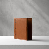 Leather Menu Cover - Ginger - A5 4
