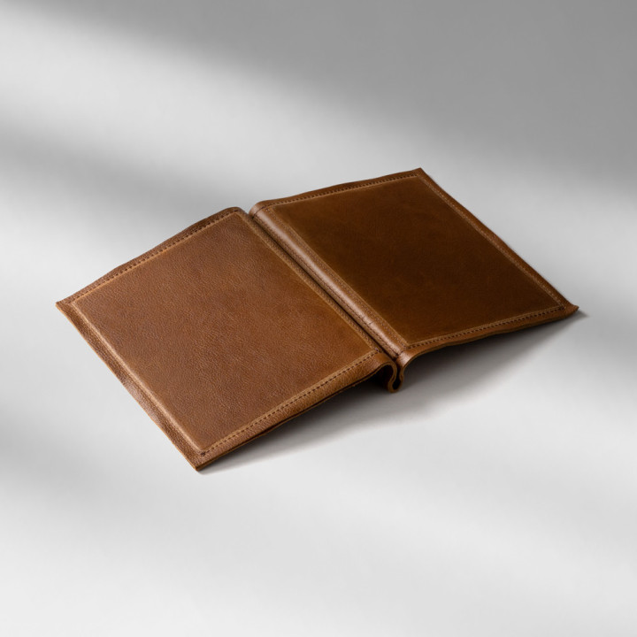 Leather Menu Cover - Butterscotch - A5 2