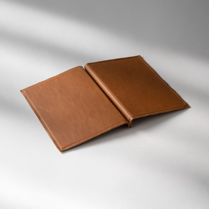 Leather Menu Cover - Ginger - A4 1