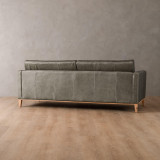 Cape Town 2-Seater Leather Couch - Pepper - 5
