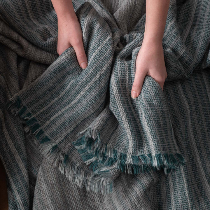 Palmae Throw - Grey 6