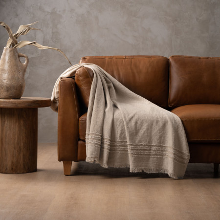 Marisol Throw - Stone & Grey