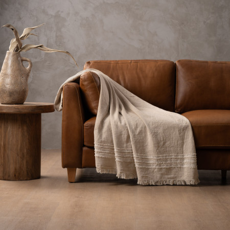 Marisol Throw - Stone & White