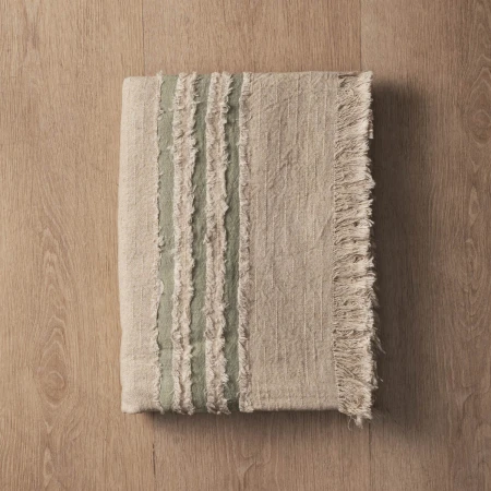 Marisol Throw - Stone & Olive 2