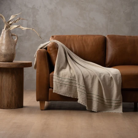 Marisol Throw - Stone & Olive 5