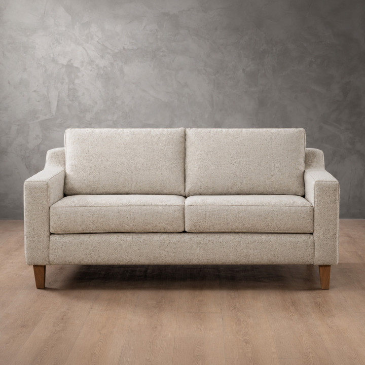 Douglas 2 Seater Fabric Couch - Sandstone 1