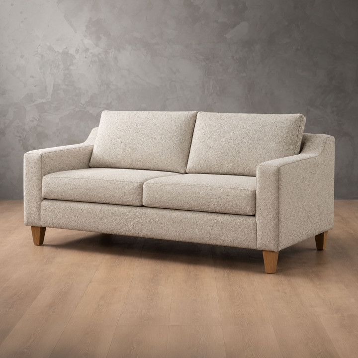 Douglas 2 Seater Fabric Couch - Sandstone 2