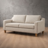 Douglas 2 Seater Fabric Couch - Sandstone 2