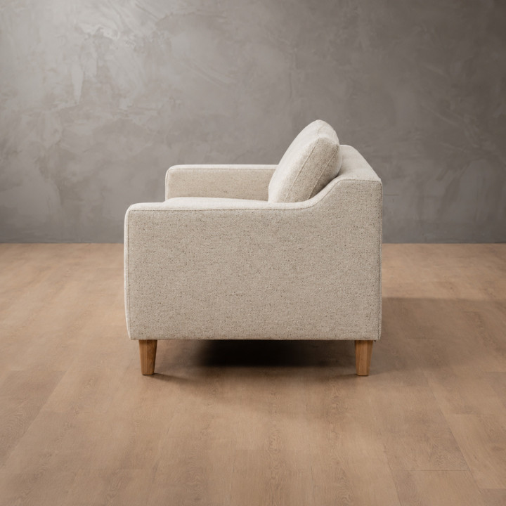Douglas 2 Seater Fabric Couch - Sandstone 3