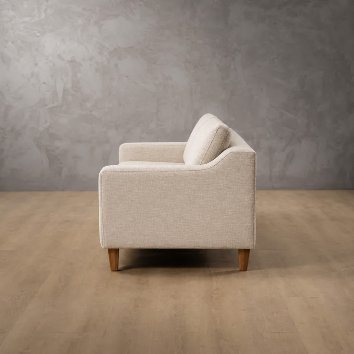 Douglas 2 Seater Fabric Couch - Pumice Stone 1
